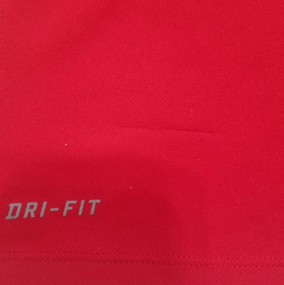 Nike Dri Fit Large Mens Red Short sleeve shirt